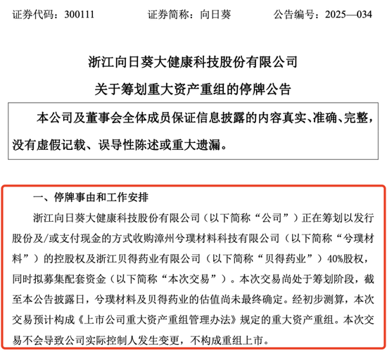 配资网大全 重大资产重组！A股公司公告：不停牌！